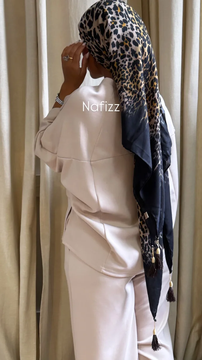 Grand carré Léopard Or