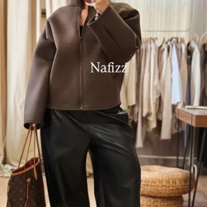 Veste gilet Zip chocolat