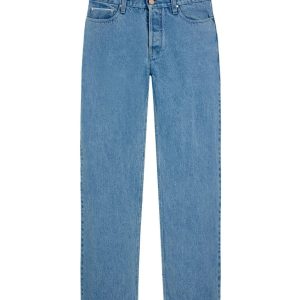 JANUS pour Elle - Pantalon droit en denim lavé