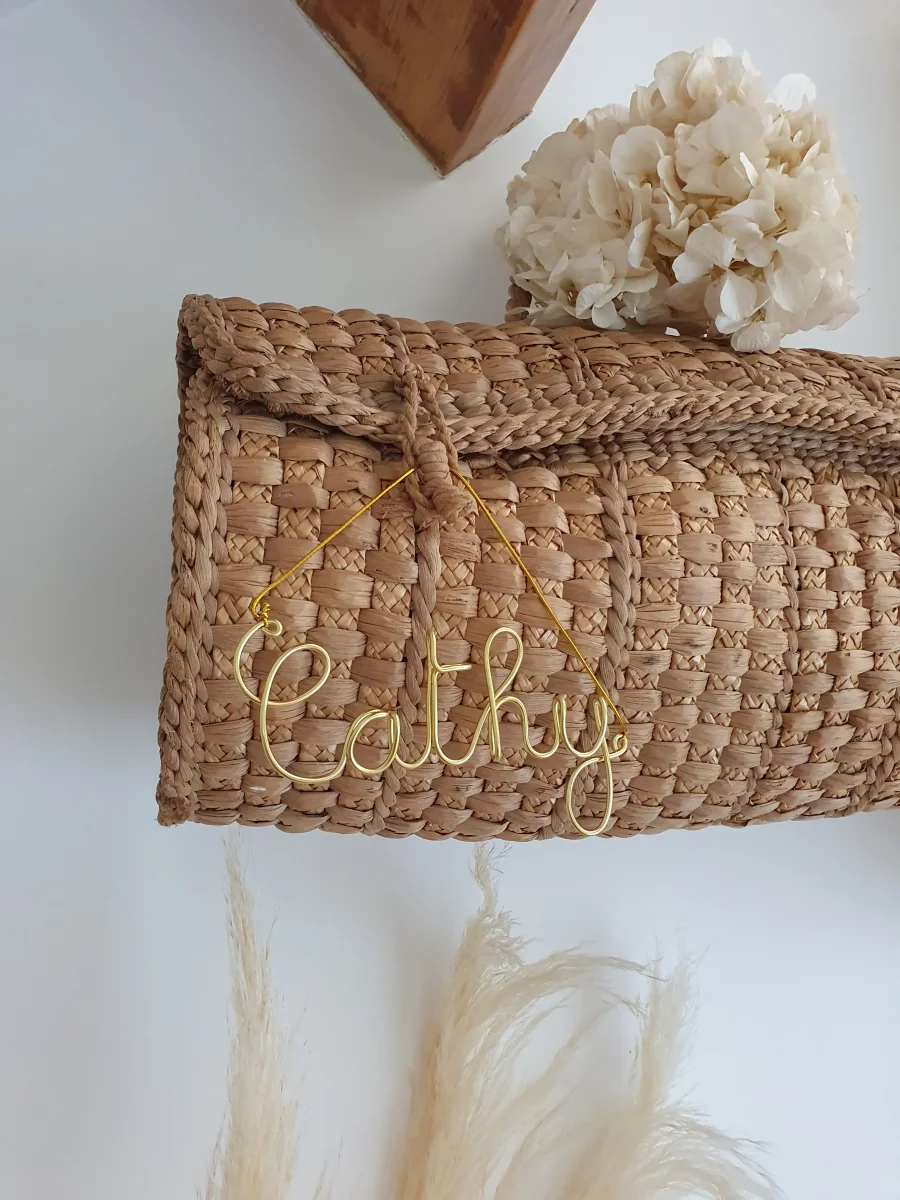 Décoration personnalisée prénom en fil doré – Image 2