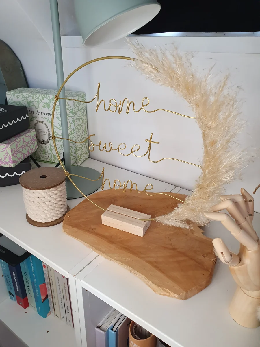 Couronne pampa "home sweet home"