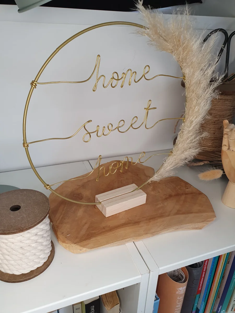 Couronne pampa "home sweet home" – Image 3