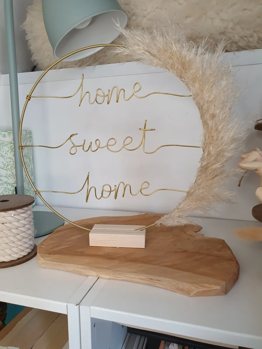 Couronne pampa "home sweet home" – Image 4