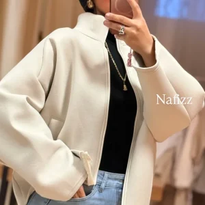 Veste gilet Zip beige