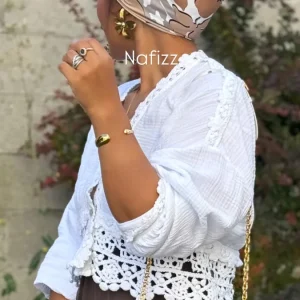 Mini Carré de soie Feur Choco