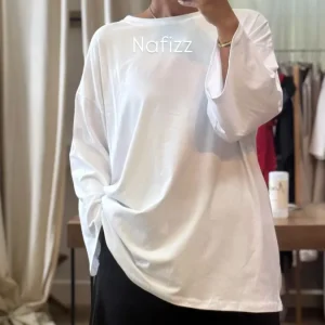 Basic T-shirt Nafizz manche longue