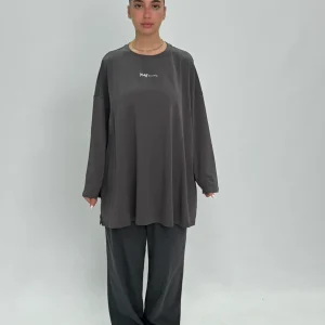 TEE SHIRT PYEONHAN GRIS FONCÉ