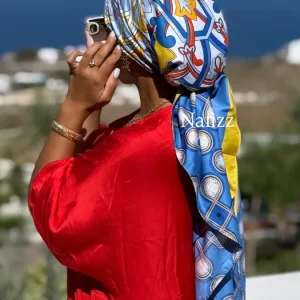 Grand carré de soie Santo