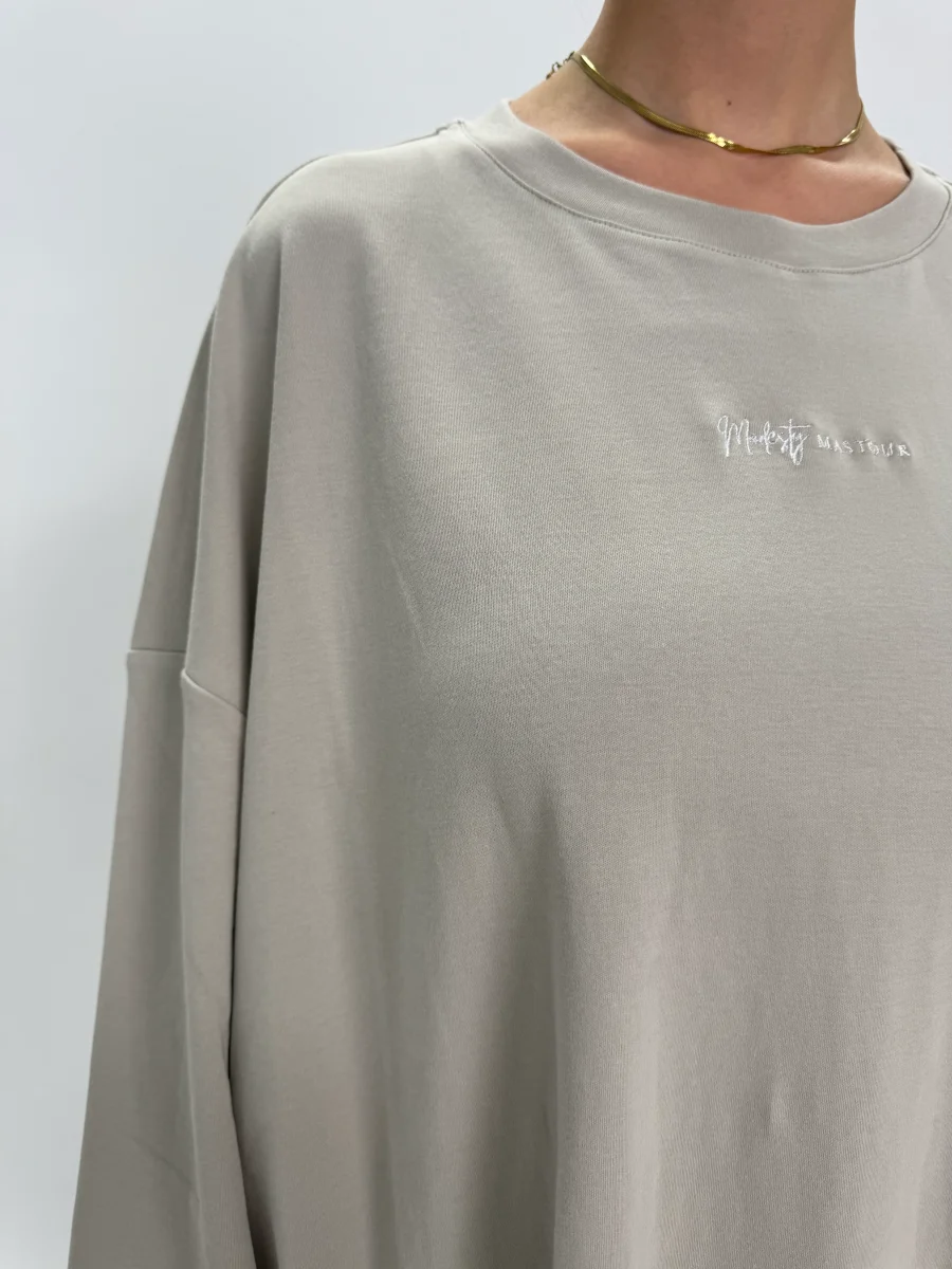 TEE SHIRT PYEONHAN GRIS CLAIR – Image 5
