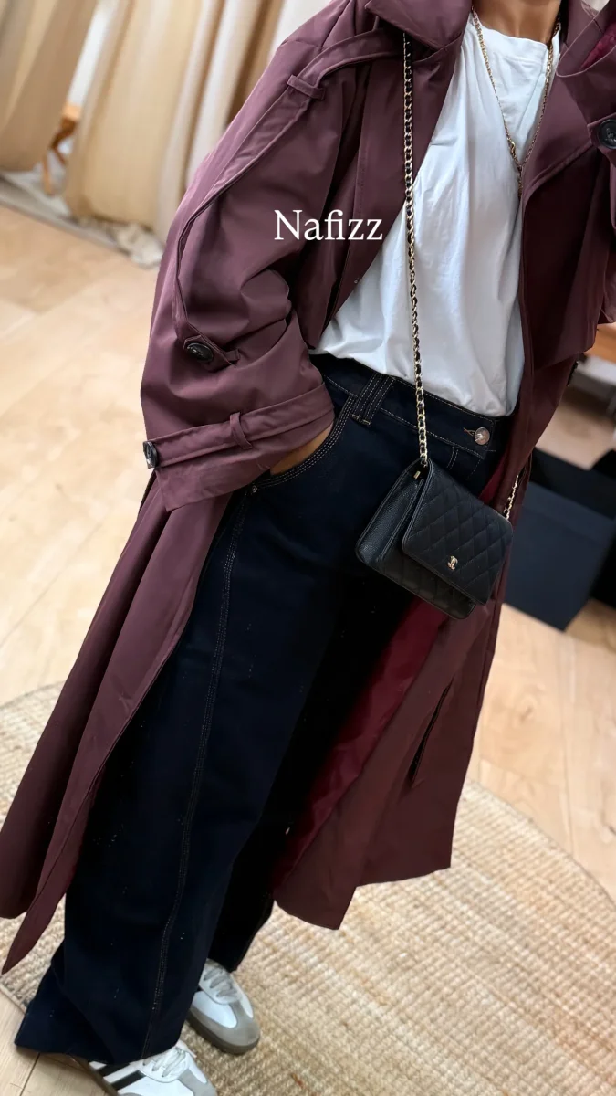 Veste trench Loa bordeau Auburn – Image 3