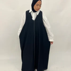 Robe sans manche - Denim noir