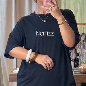 T-shirt Nafizz droit noir