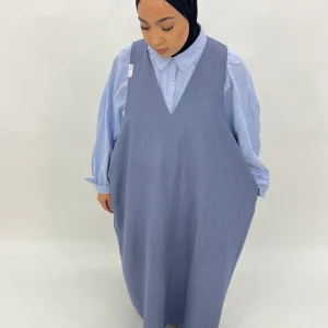 Robe sans manche - Denim gris