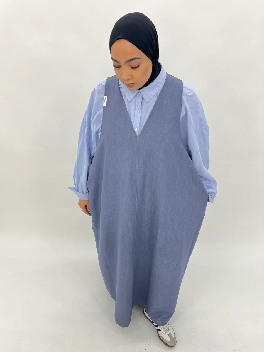 Robe sans manche - Denim gris – Image 2