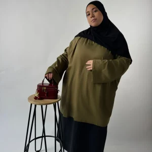 TEE SHIRT PYEONHAN VERT KAKI