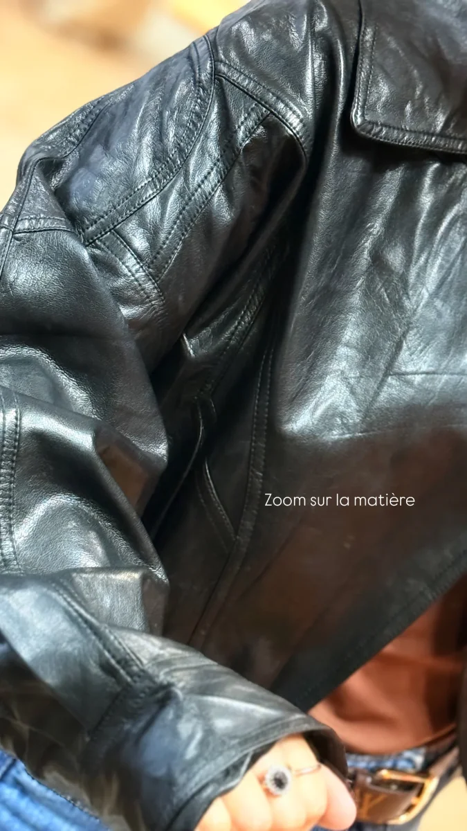 Veste Zip Simi cuir – Image 7