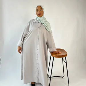 Robe Minimal cotton gris