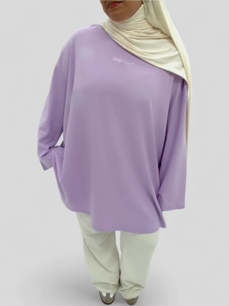 TEE-SHIRT PYEONHAN VIOLET – Image 2