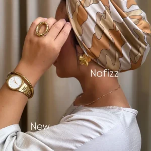 Mini Carré de soie Mili beige