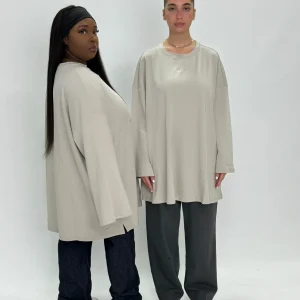 TEE SHIRT PYEONHAN GRIS CLAIR