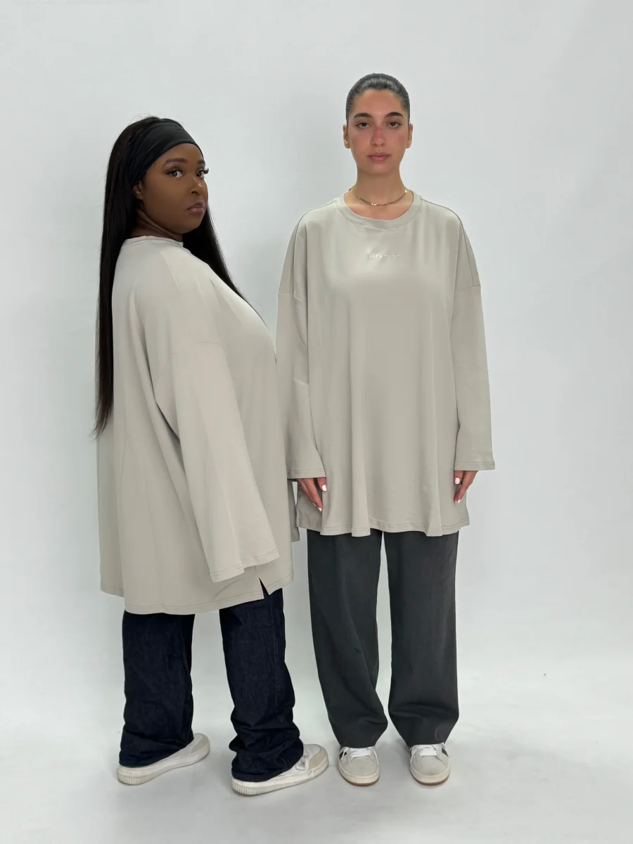 TEE SHIRT PYEONHAN GRIS CLAIR