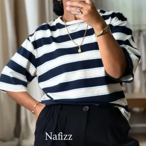 T-shirt marinière bleu