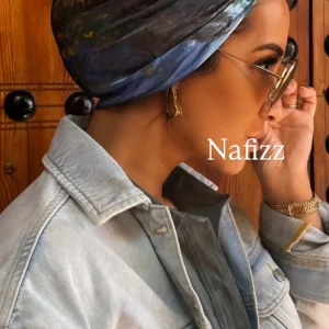 Carré de soie Marrakech bleu