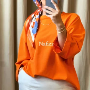 T-shirt Sweaty orange