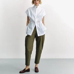 ALLAT - Chemise sans manche à col montant