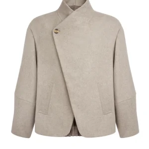 BOW - Manteau court en laine cachemire