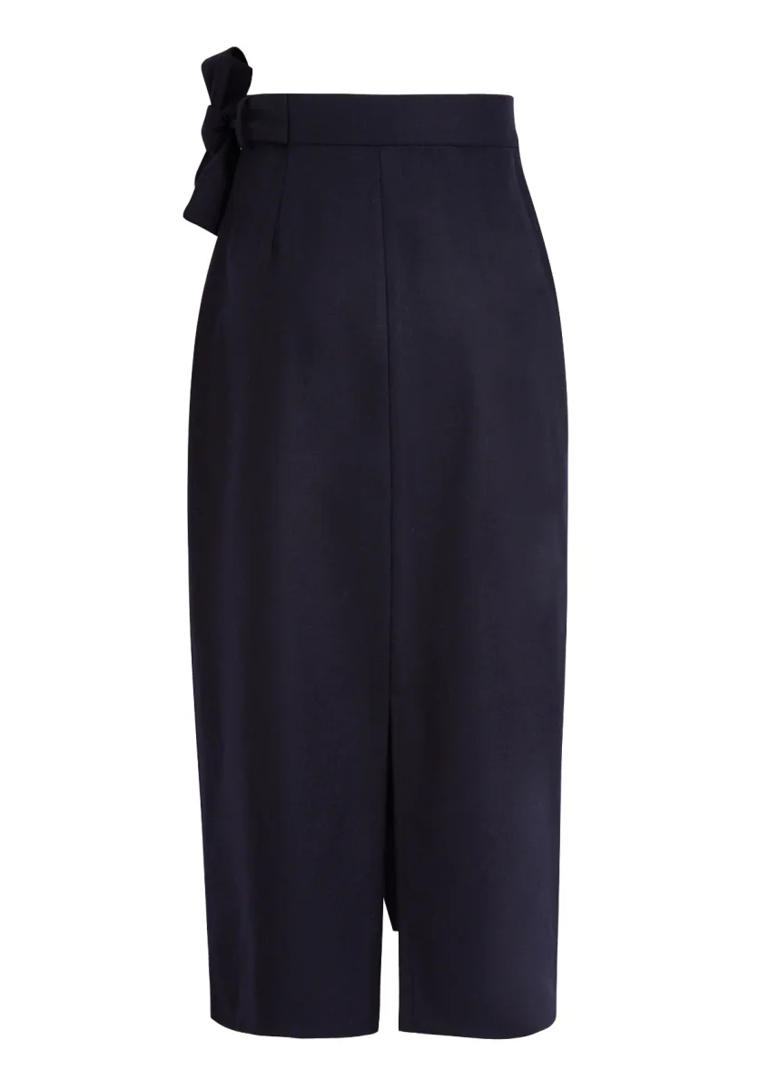 FALDA - Jupe portefeuille en flanelle – Image 3