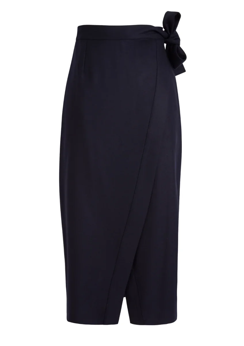 FALDA - Jupe portefeuille en flanelle – Image 2