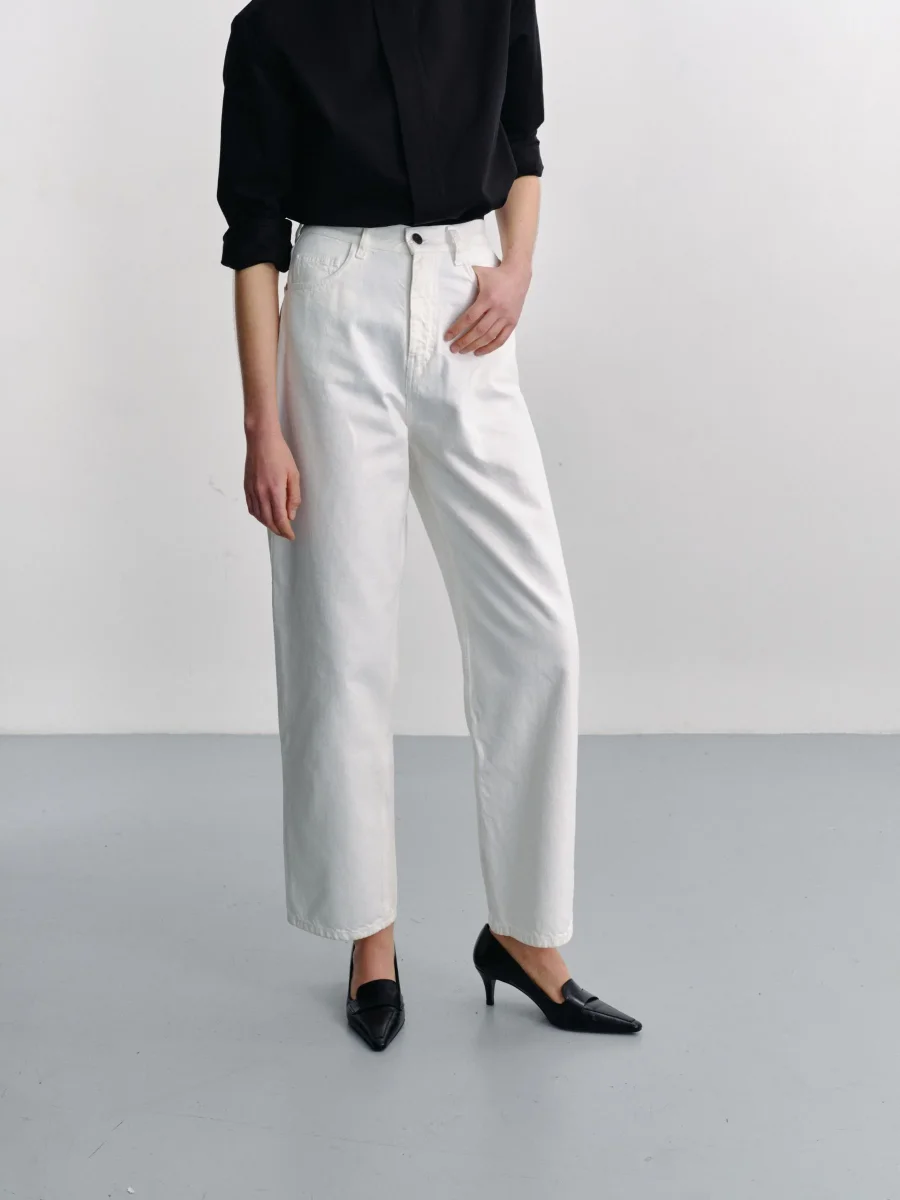 LARS - Pantalon ample en denim écru – Image 7