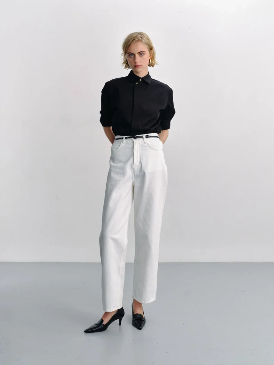 LARS - Pantalon ample en denim écru – Image 4