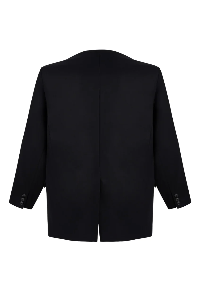 EASTE - Veste sans col en flanelle – Image 3