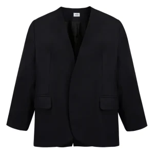 EASTE - Veste sans col en flanelle