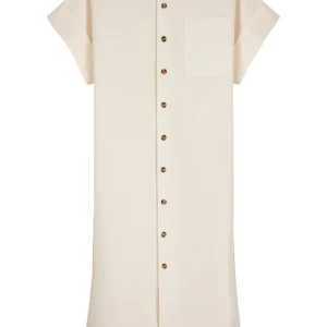 MOORI - Caftan ceinturé en coton-lin