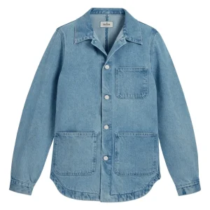 GENESIS - Veste workwear en denim lavé