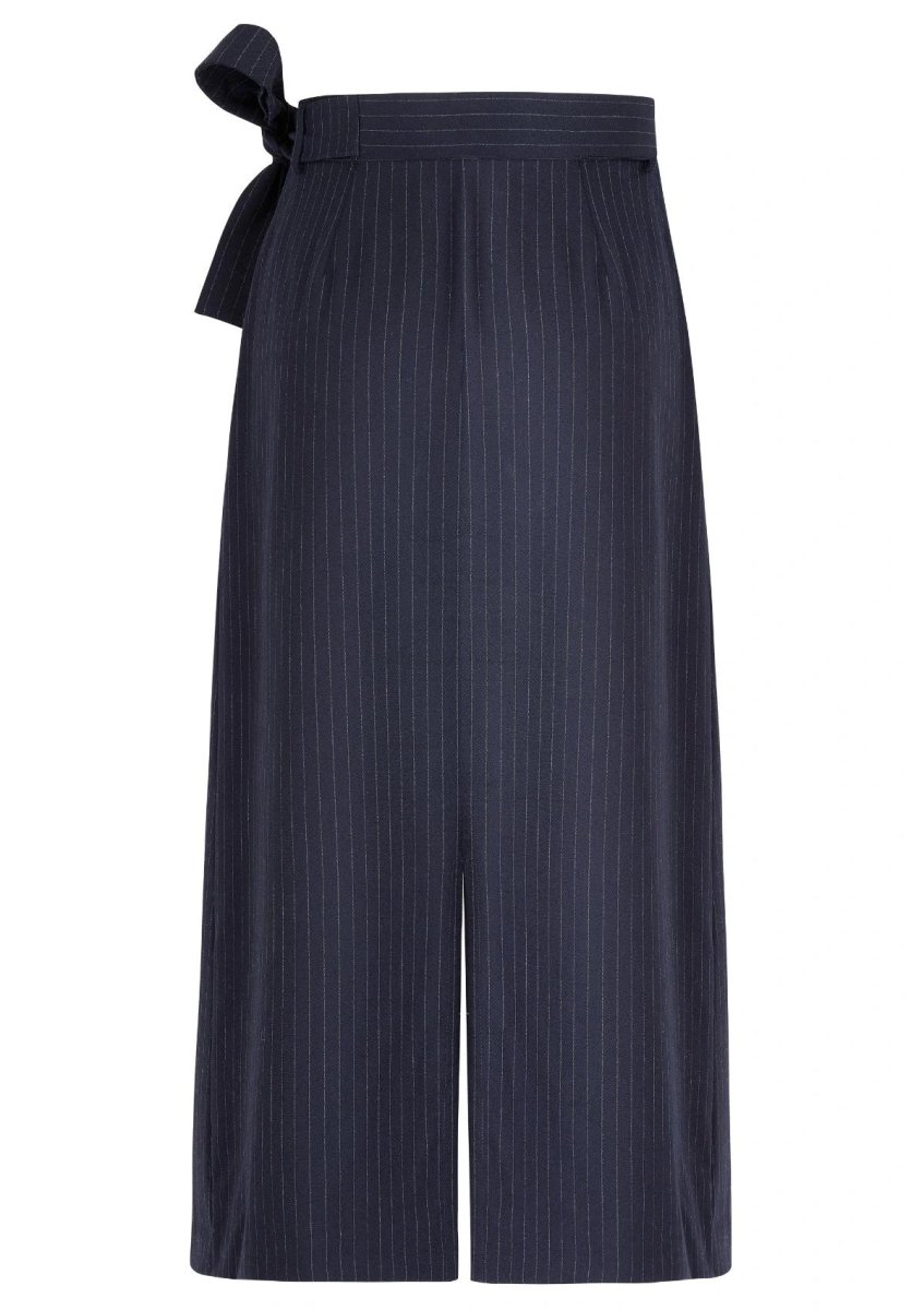 FALDA - Jupe portefeuille en flanelle rayée – Image 3