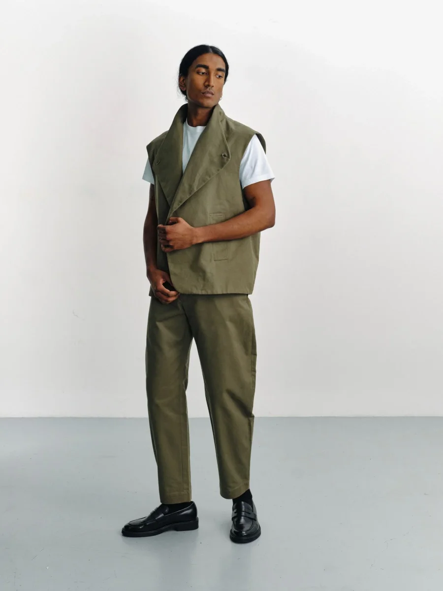 ACHI - Blouson sans manche en gabardine – Image 5