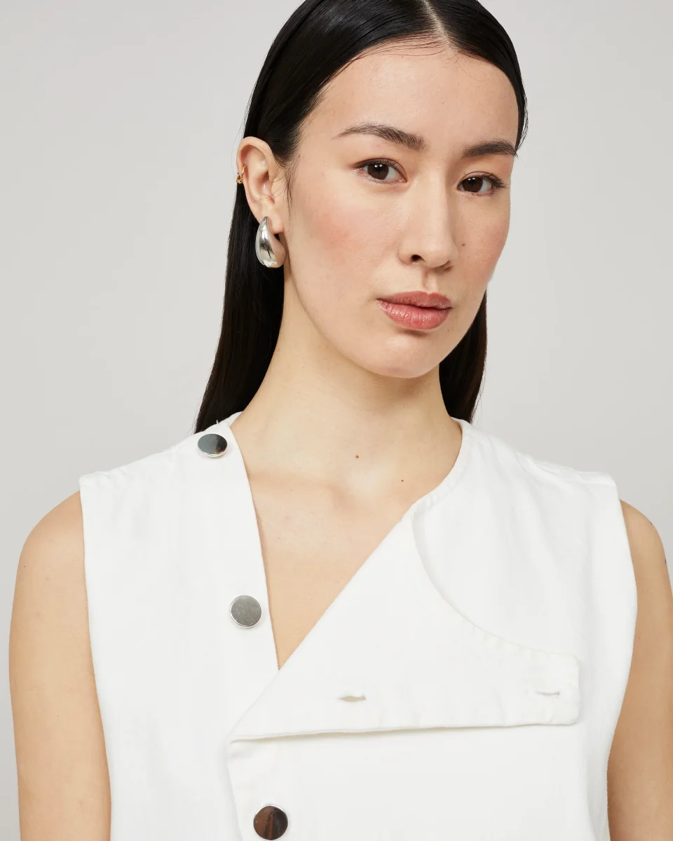 GALIS - Robe longue asymétrique en denim – Image 6