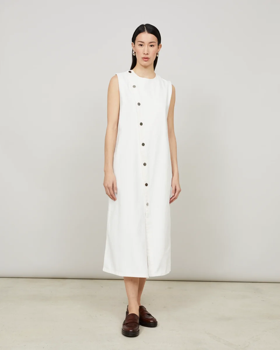 GALIS - Robe longue asymétrique en denim – Image 3