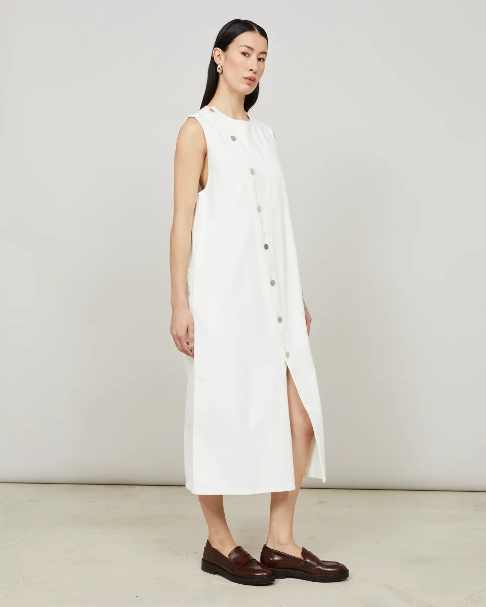 GALIS - Robe longue asymétrique en denim – Image 4