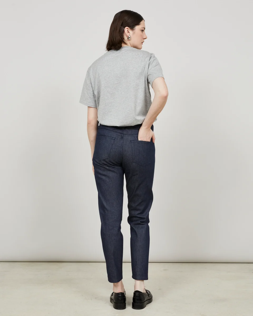GEMINI pour ELLE - Pantalon ajusté en denim brut – Image 6