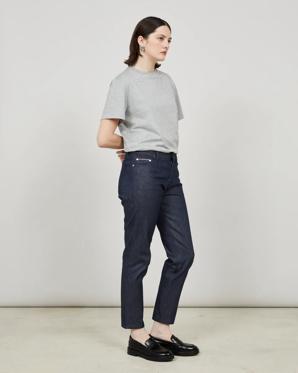 GEMINI pour ELLE - Pantalon ajusté en denim brut – Image 5
