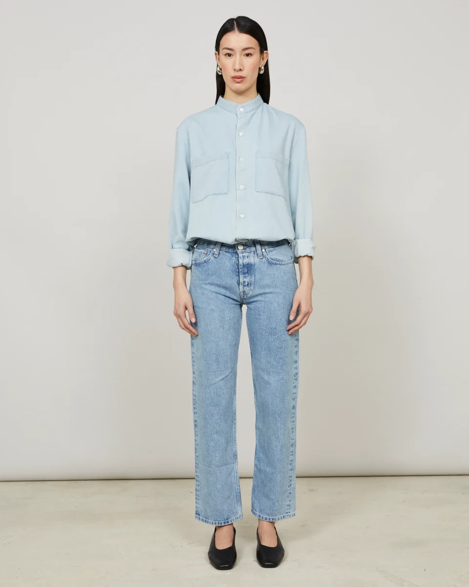 JANUS pour Elle - Pantalon droit en denim lavé – Image 4