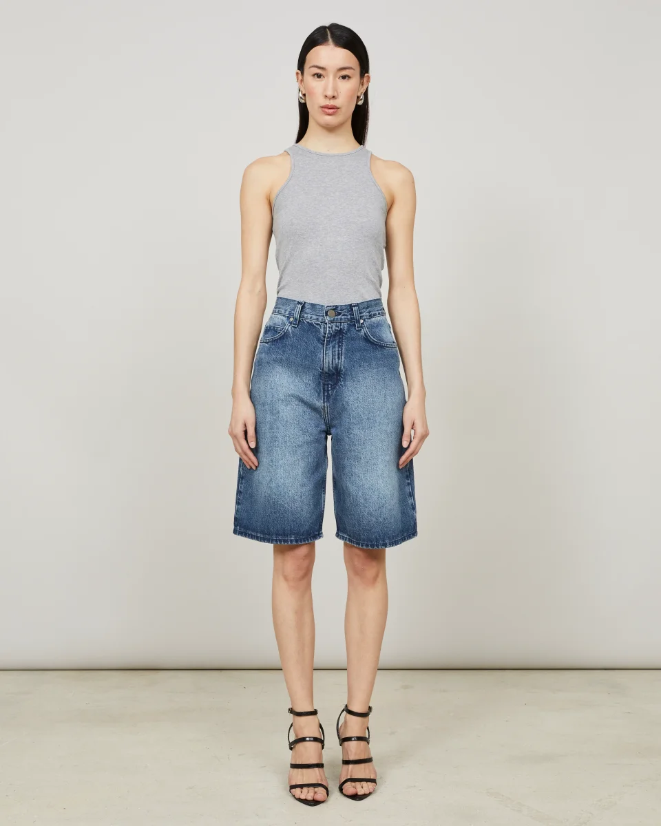 LARS Mini - Bermuda en denim lavé – Image 9