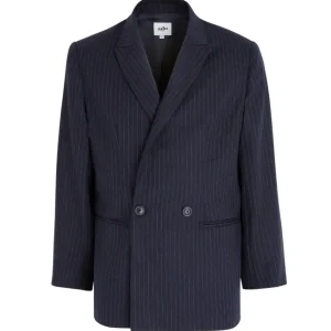 NORTH - Veste croisée en flanelle rayée