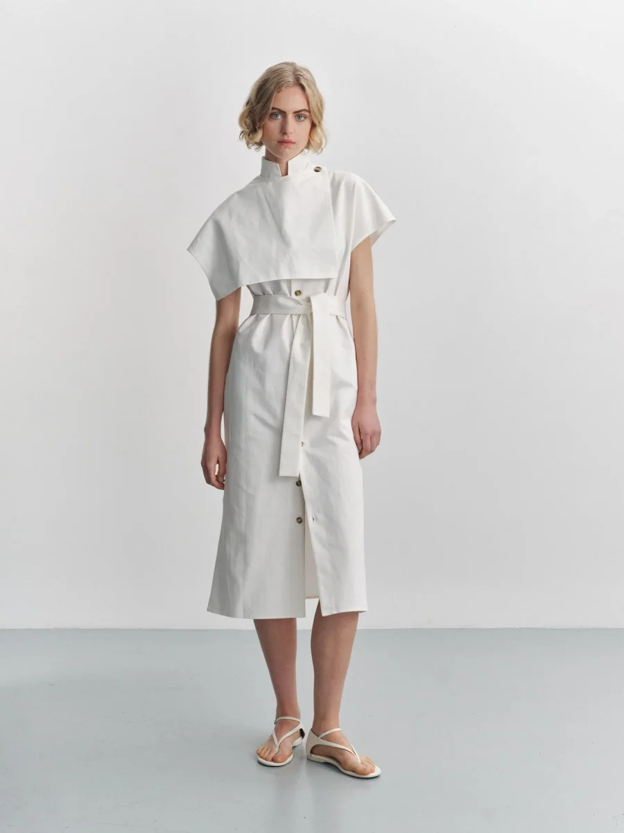 SORA - Robe longue en coton-lin – Image 4