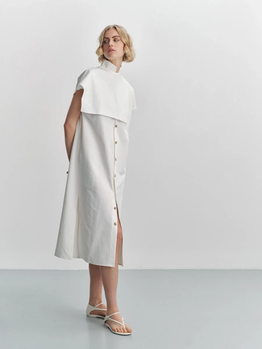SORA - Robe longue en coton-lin – Image 6